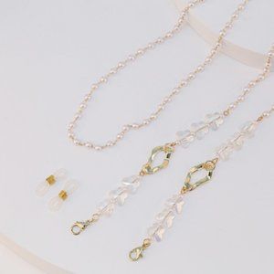 Pearl chain butterfly ring mask chain headphone rope fashion eyewear chain